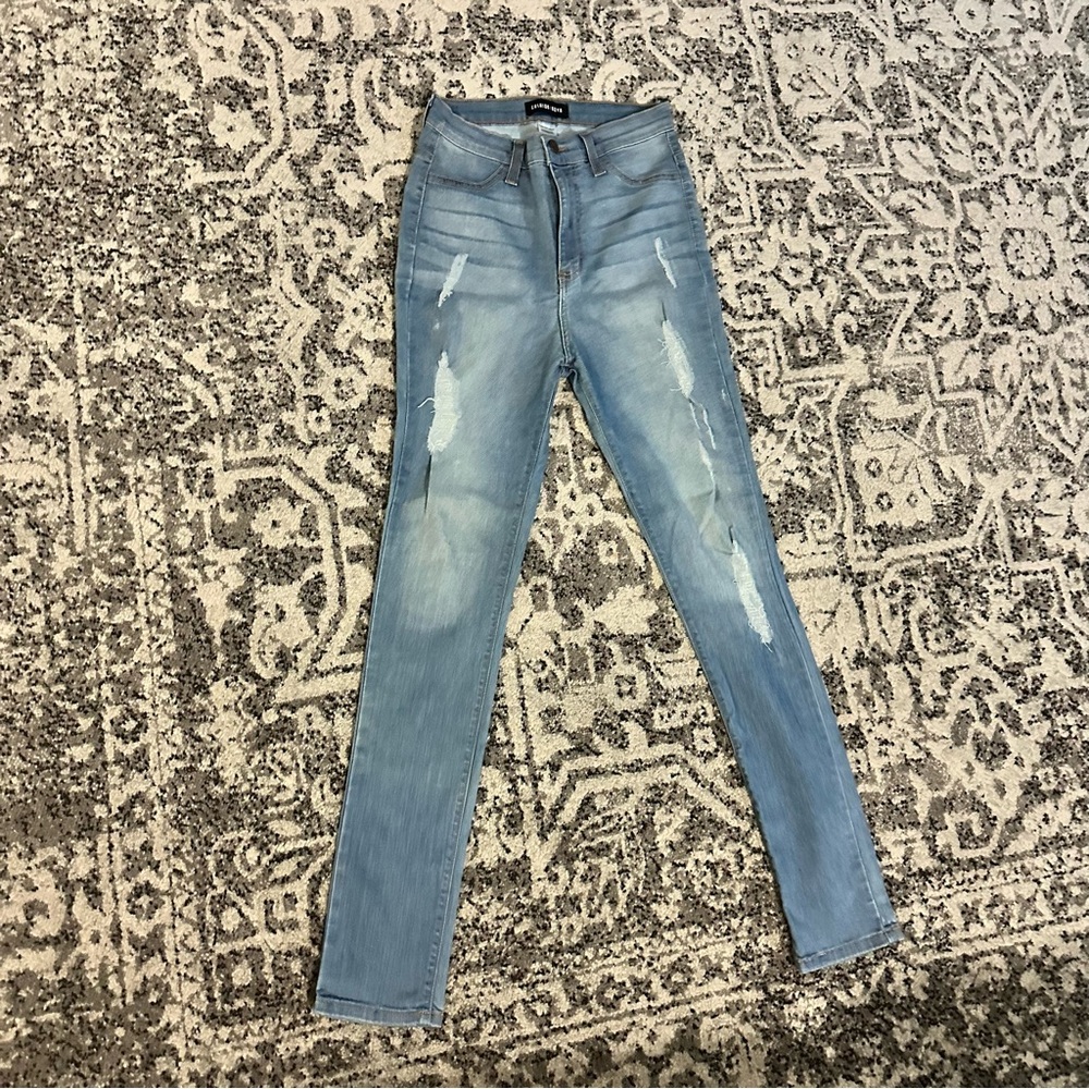 Fashion Nova distressed jeans